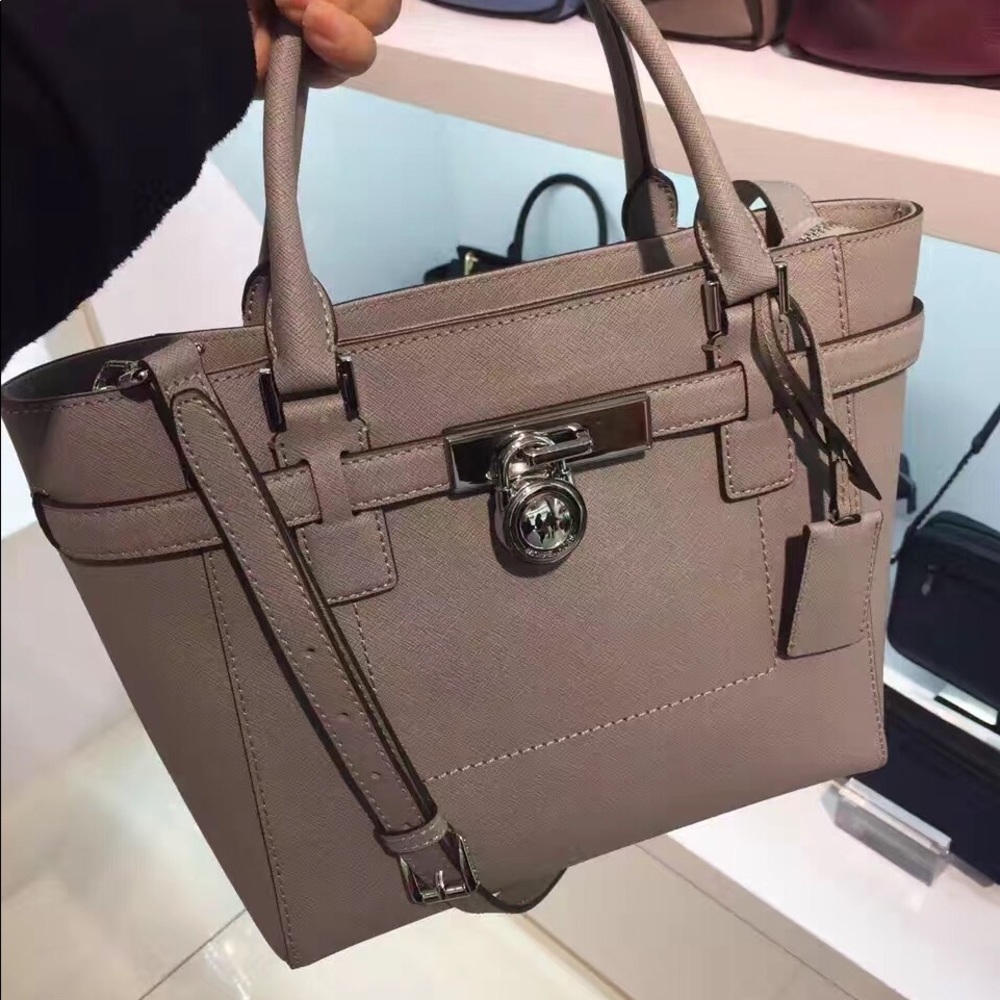 Michael Kors Hamilton medium tote grey
